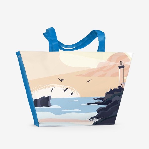 Пляжная сумка «Домик у моря »