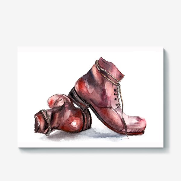 Холст «Кожаные ботинки»