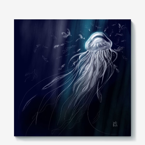 Холст «Медуза-серебряное перо»