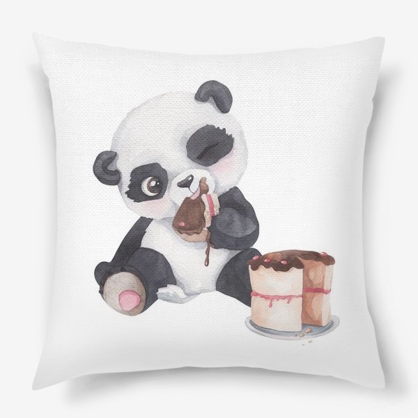 Подушка «панда сладкоежка»