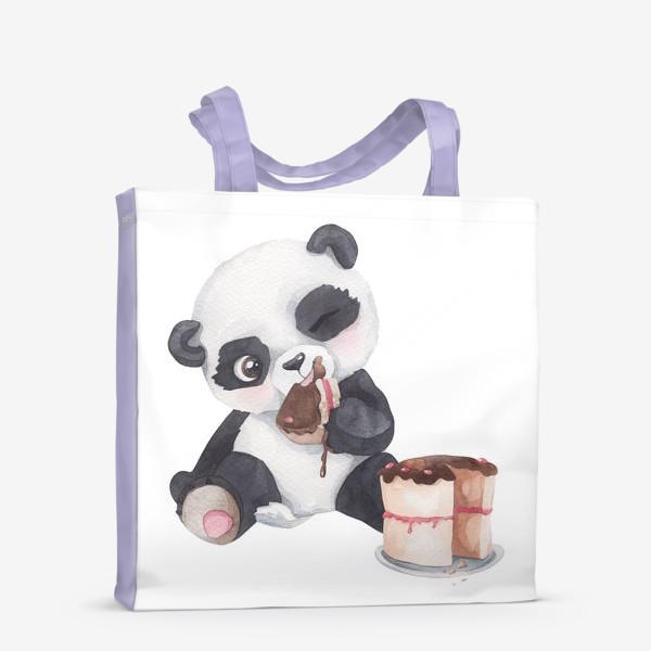 Сумка-шоппер «панда сладкоежка»