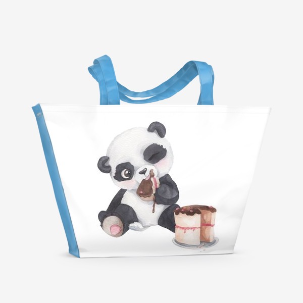 Пляжная сумка «панда сладкоежка»