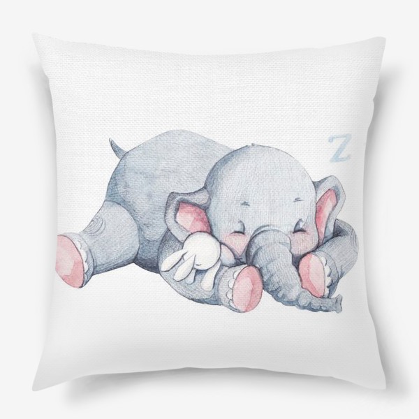 Подушка &laquo;спящий слоненок&raquo;