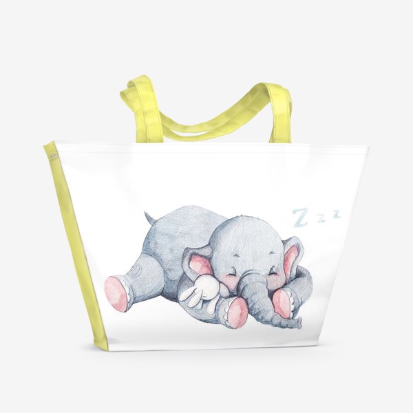 Пляжная сумка «спящий слоненок»