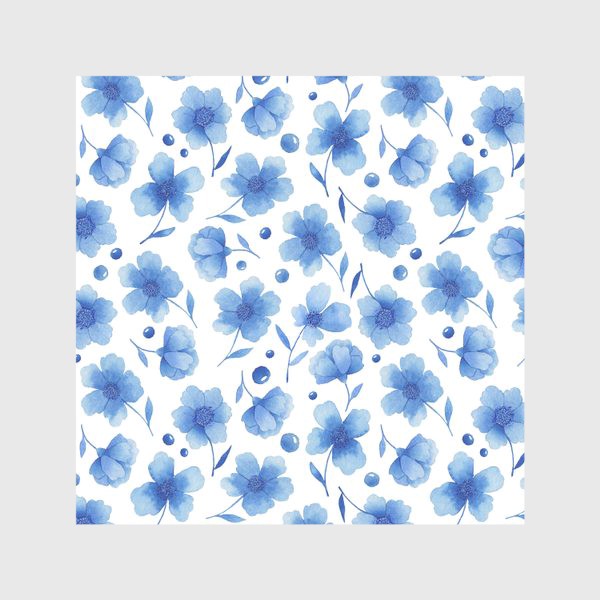 Скатерть «Голубые цветы »