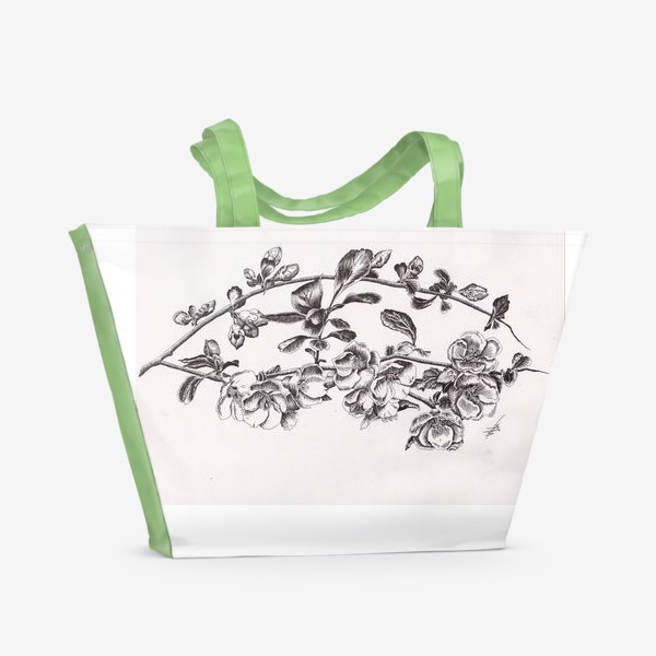 Пляжная сумка «Цветущий персик»