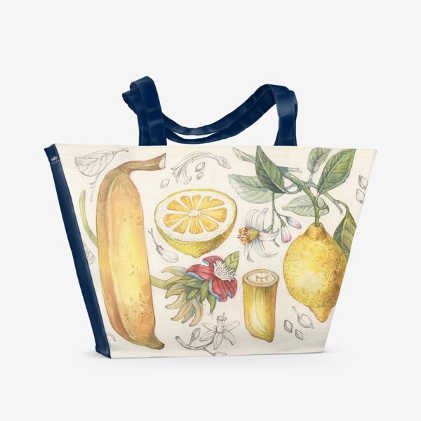 Пляжная сумка «ботаника»
