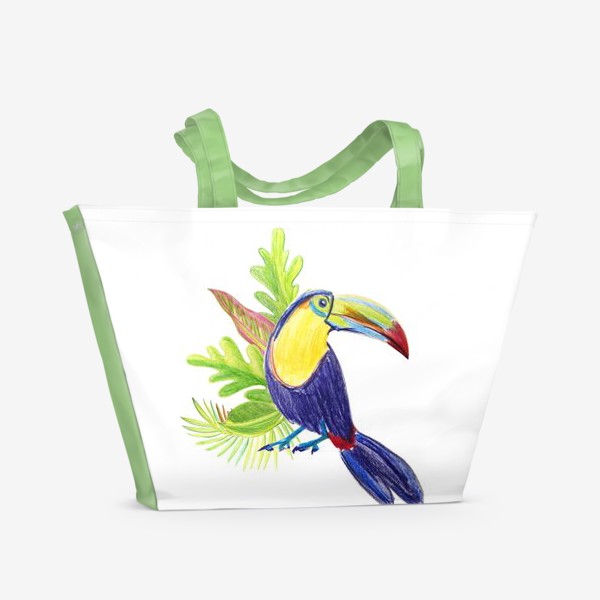 Пляжная сумка «Тукан и тропики»