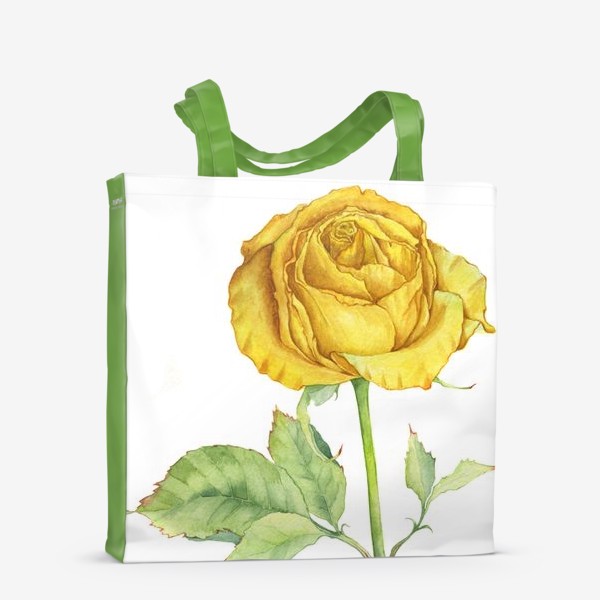 Сумка-шоппер «Цветы. Желтая роза»