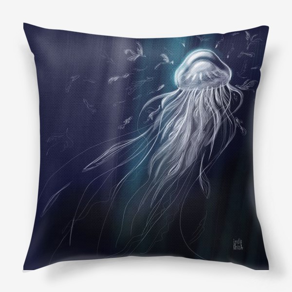 Подушка «Медуза-серебряное перо»