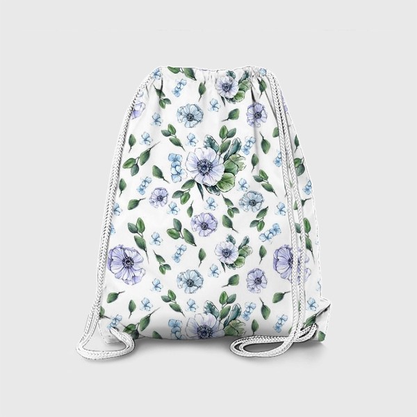 Рюкзак «Анемоны и зелень»