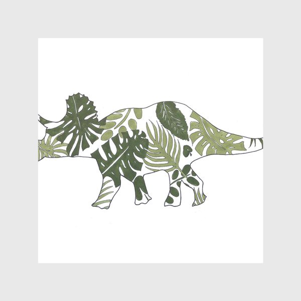 Скатерть &laquo;трицератопс. тропический динозавр&raquo;