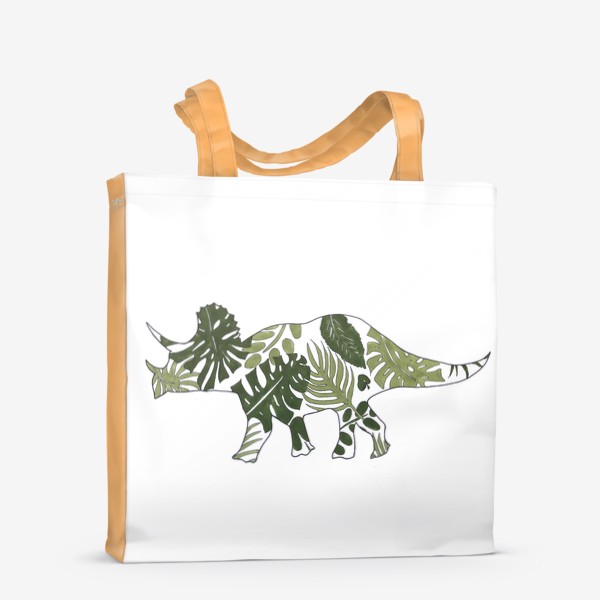 Сумка-шоппер &laquo;трицератопс. тропический динозавр&raquo;