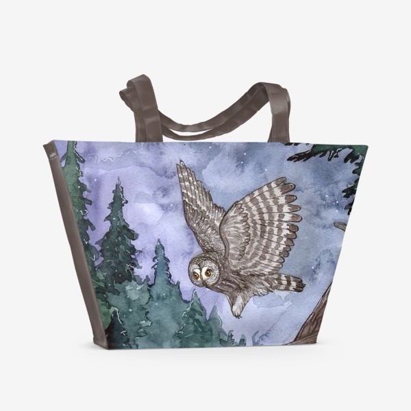 Пляжная сумка &laquo;летящая сова&raquo;