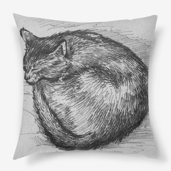 Подушка «спящая кошка»