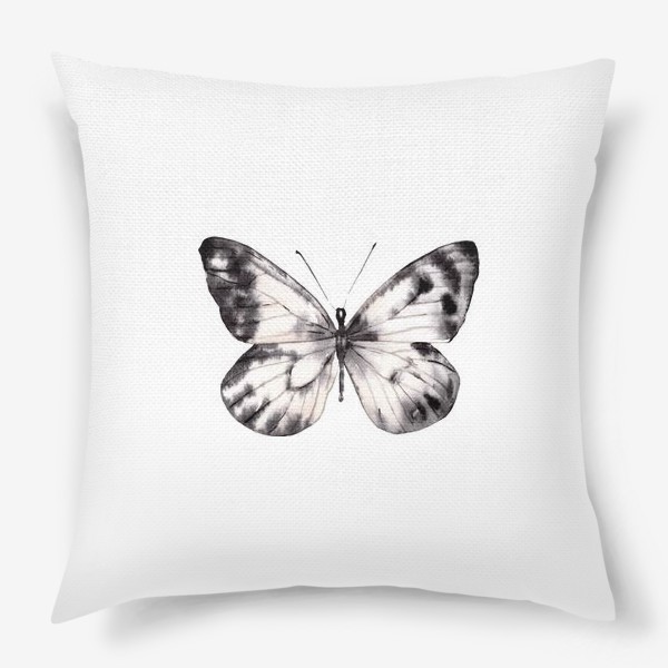 Подушка «Монохромная бабочка»
