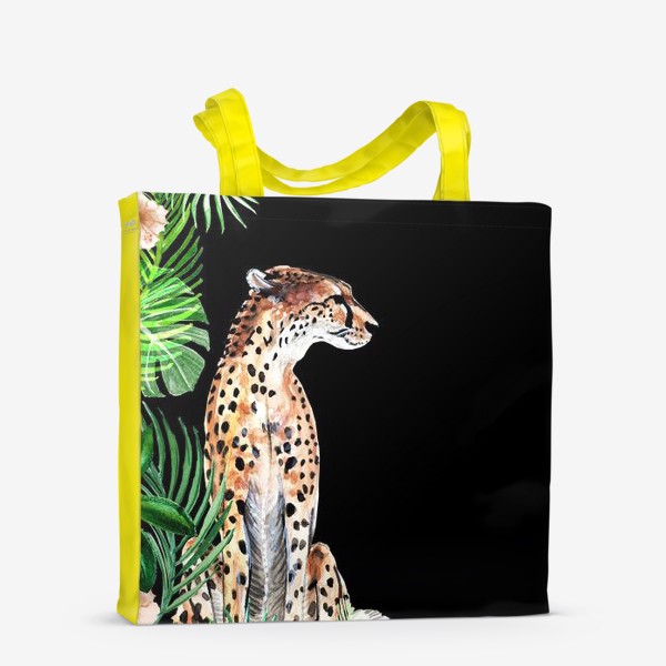 Сумка-шоппер «Леопард и тропики»