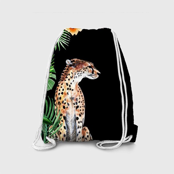 Рюкзак «Леопард и тропики»