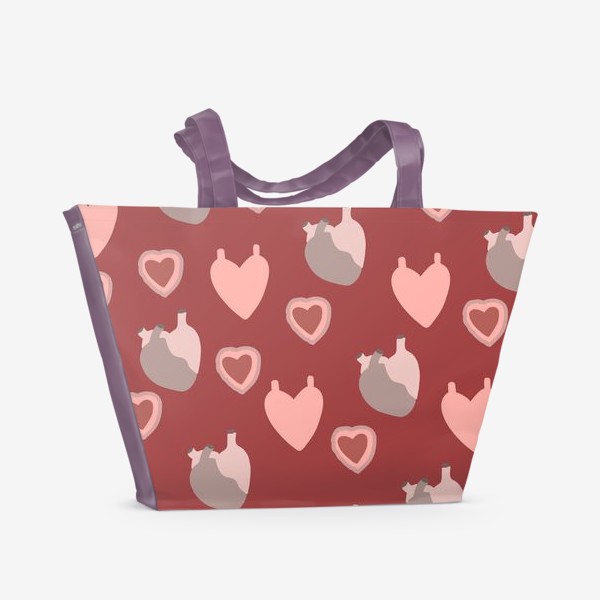 Пляжная сумка «сердце»