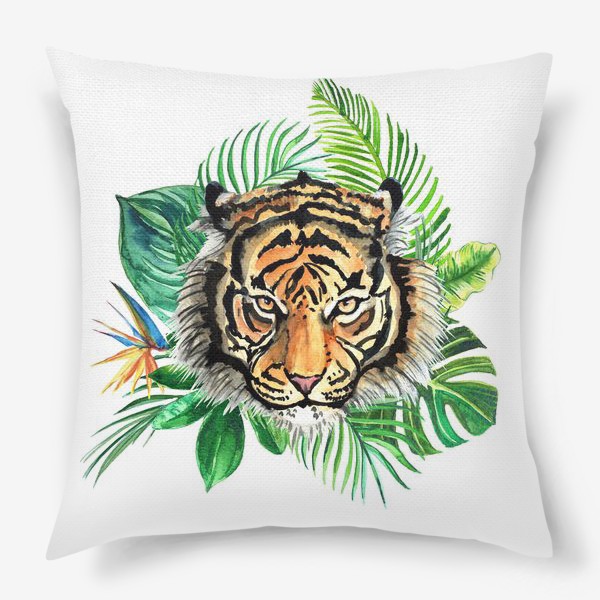 Подушка «Тигр в тропиках»