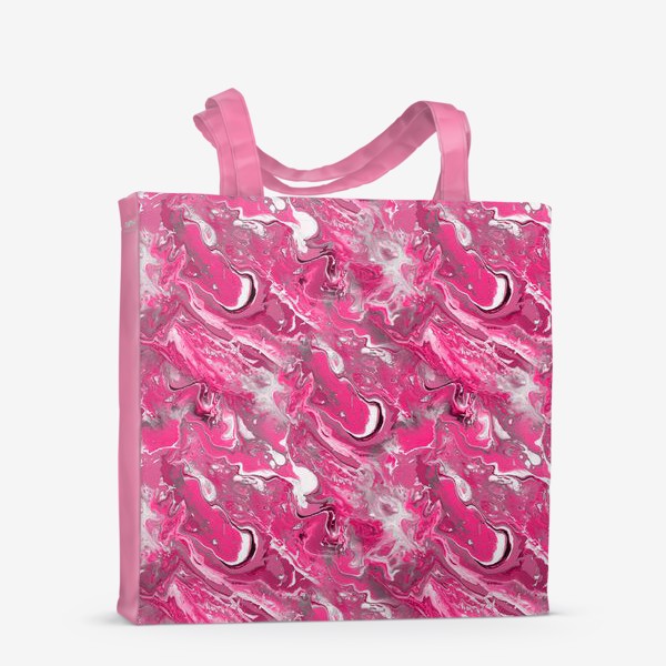 Сумка-шоппер «Розовая фантазия (жидкий акрил)»