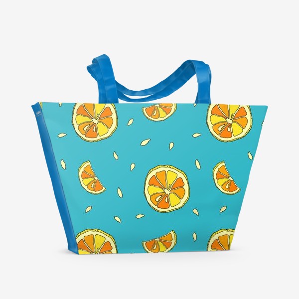 Пляжная сумка «Лимонные дольки»