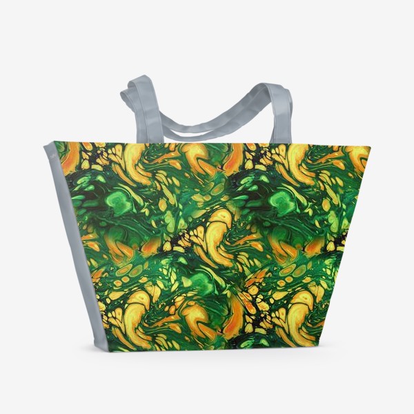 Пляжная сумка «Осенняя фантазия (жидкий акрил)»
