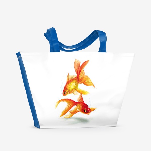 Пляжная сумка «Золотые рыбки»