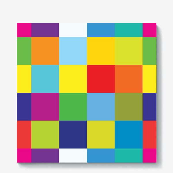 Холст «цветные квадраты»
