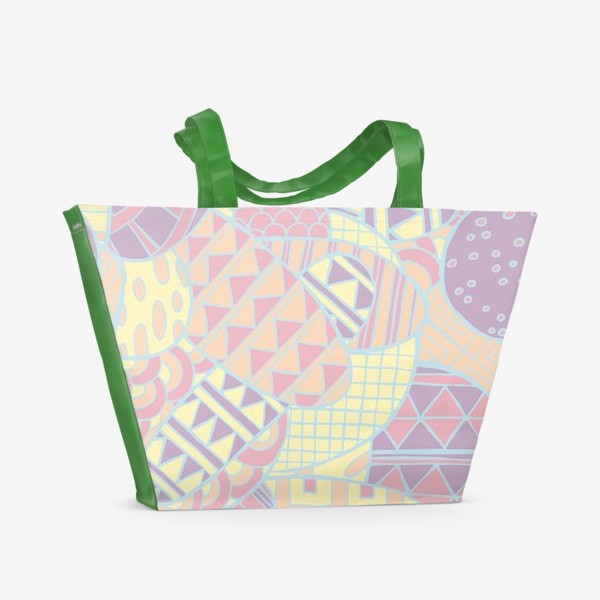 Пляжная сумка «Пастельная абстракция»