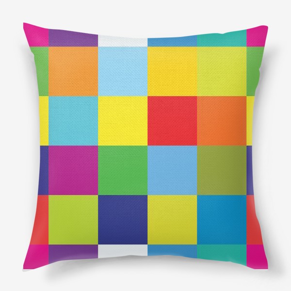 Подушка «цветные квадраты»