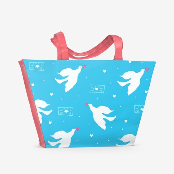 Пляжная сумка «голуби»
