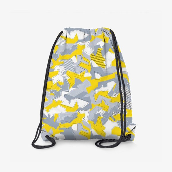 Рюкзак «Камуфляж желтый серый паттерн»