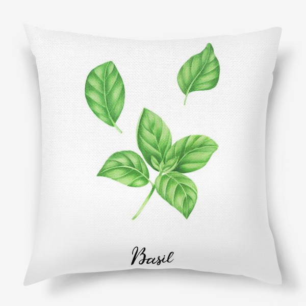 Подушка «Зеленый базилик»