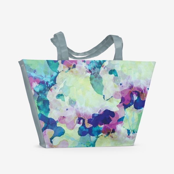 Пляжная сумка «цветочная абстракция»