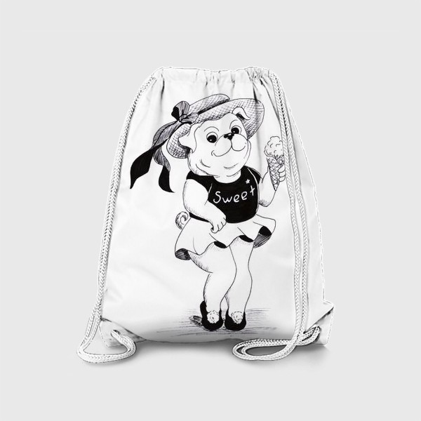 Рюкзак «Собачка с мороженым»