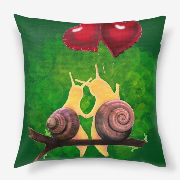 Подушка &laquo;snail love&raquo;