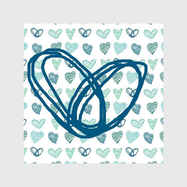 Шторы «Синее сердце  »