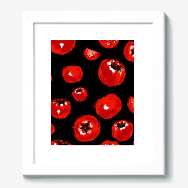 Картина «Серия "Живописные томаты". На черном»