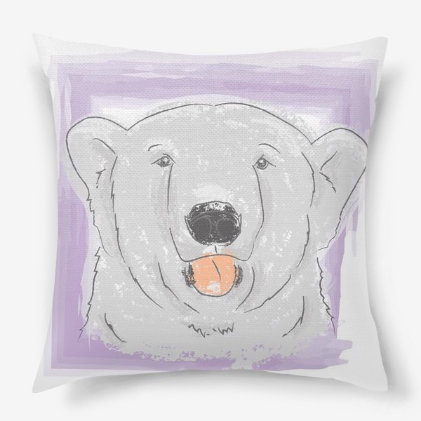 Подушка «Очаровашка. Белый медведь»