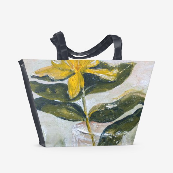 Пляжная сумка «Цветок в стакане»