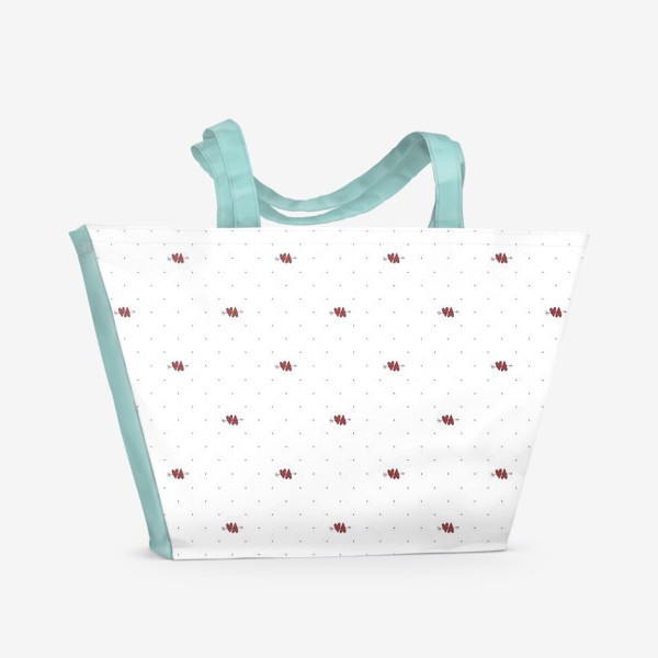 Пляжная сумка «Love And Dots»