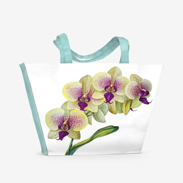 Пляжная сумка «Жёлтая орхидея»