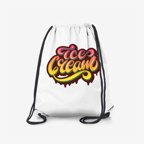 Рюкзак «Ice Cream lettering design»