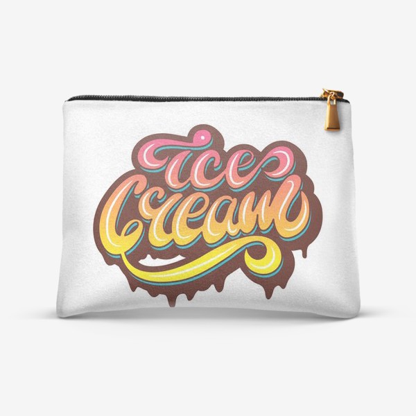 Косметичка «Ice Cream lettering design»