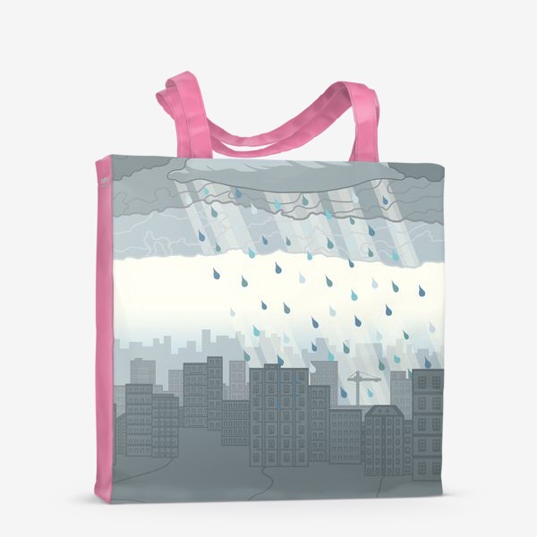 Сумка-шоппер «Дождь в городе»