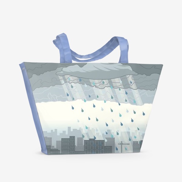 Пляжная сумка &laquo;Дождь в городе&raquo;
