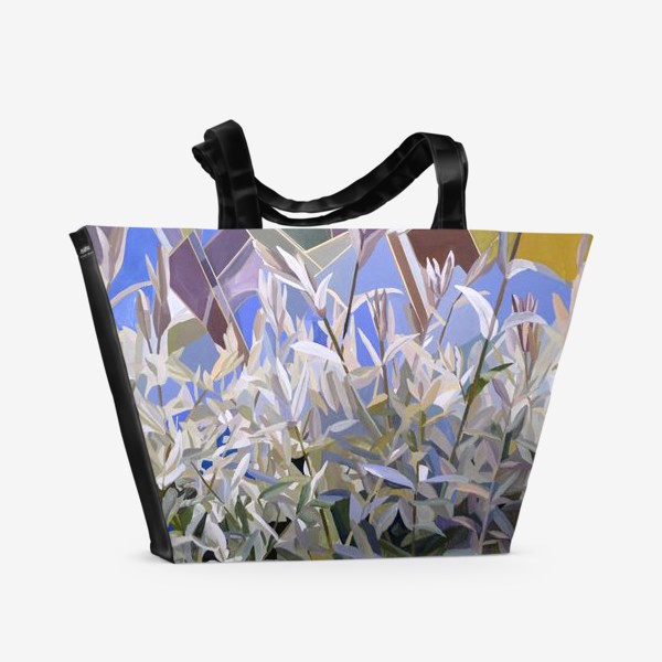 Пляжная сумка «Травы звенящая хрусталь»