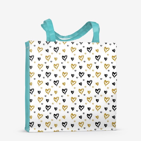 Сумка-шоппер «Pattern design with hearts»
