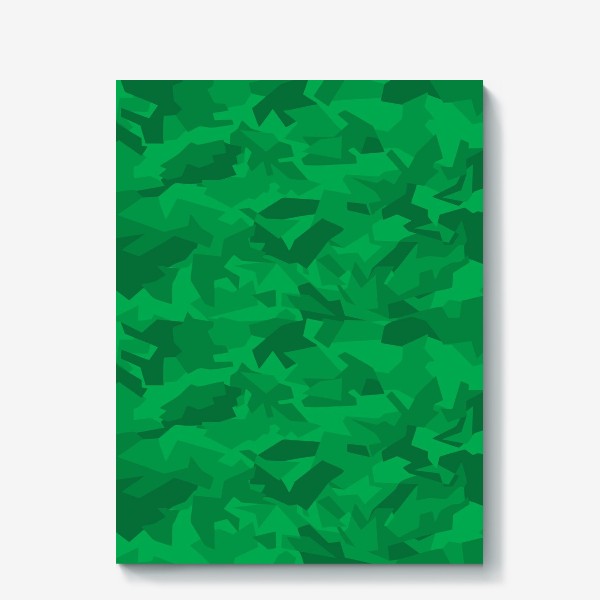 Холст «Камуфляж зеленый хаки паттерн»